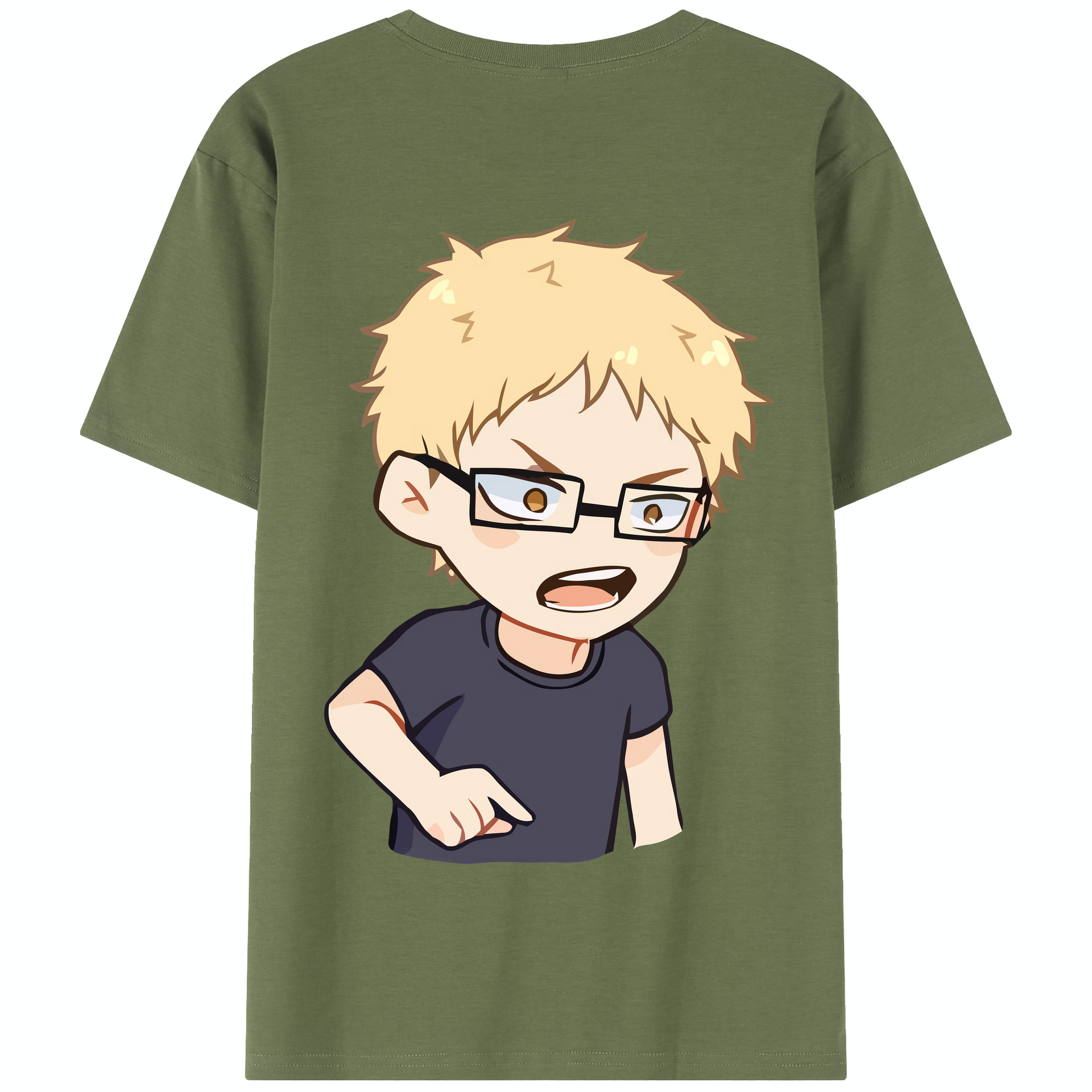 （画像用） ハイキュー!! Haikyu!! 綿100％半袖Tシャツ（背面プリント）